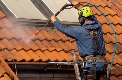 Démoussage et hydrofuge de toiture à Montils